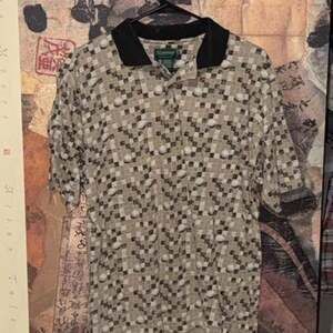 Slammer Munsingwear Vintage Geometric Pattern Polo Shirt Medium
